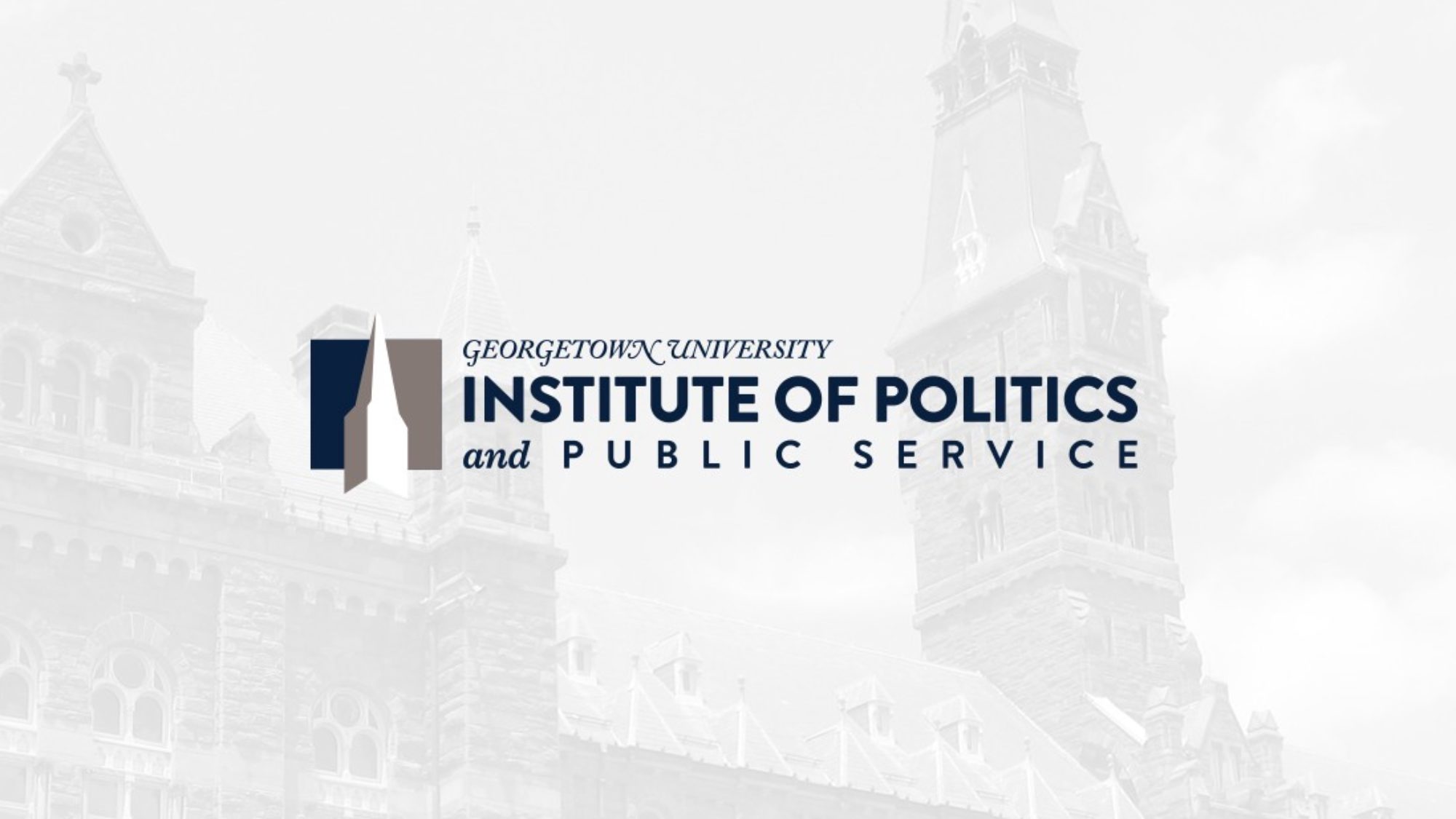 Institute of Politics and Public Service poster