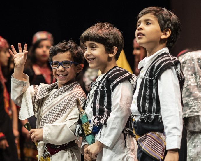 Children of Yemen with props