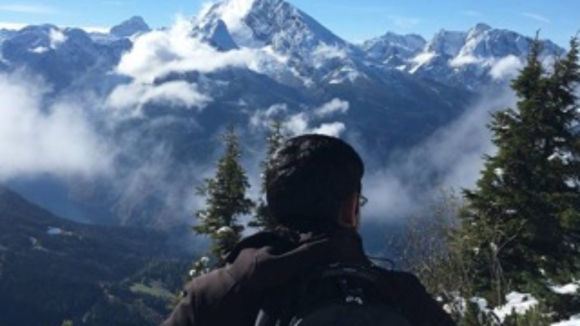Aditya Pande with German Alps