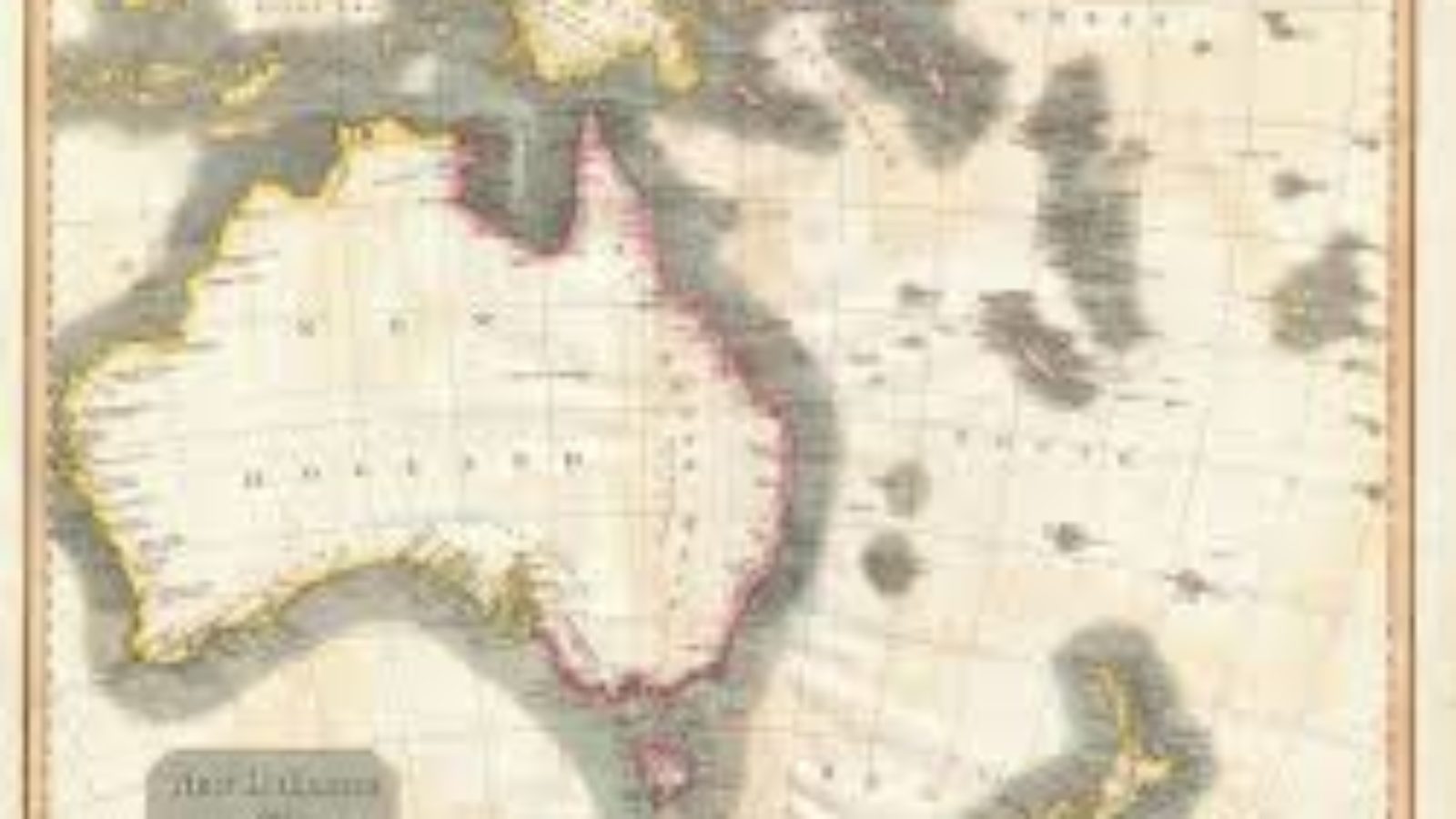 Map of South Pacific and Australasia