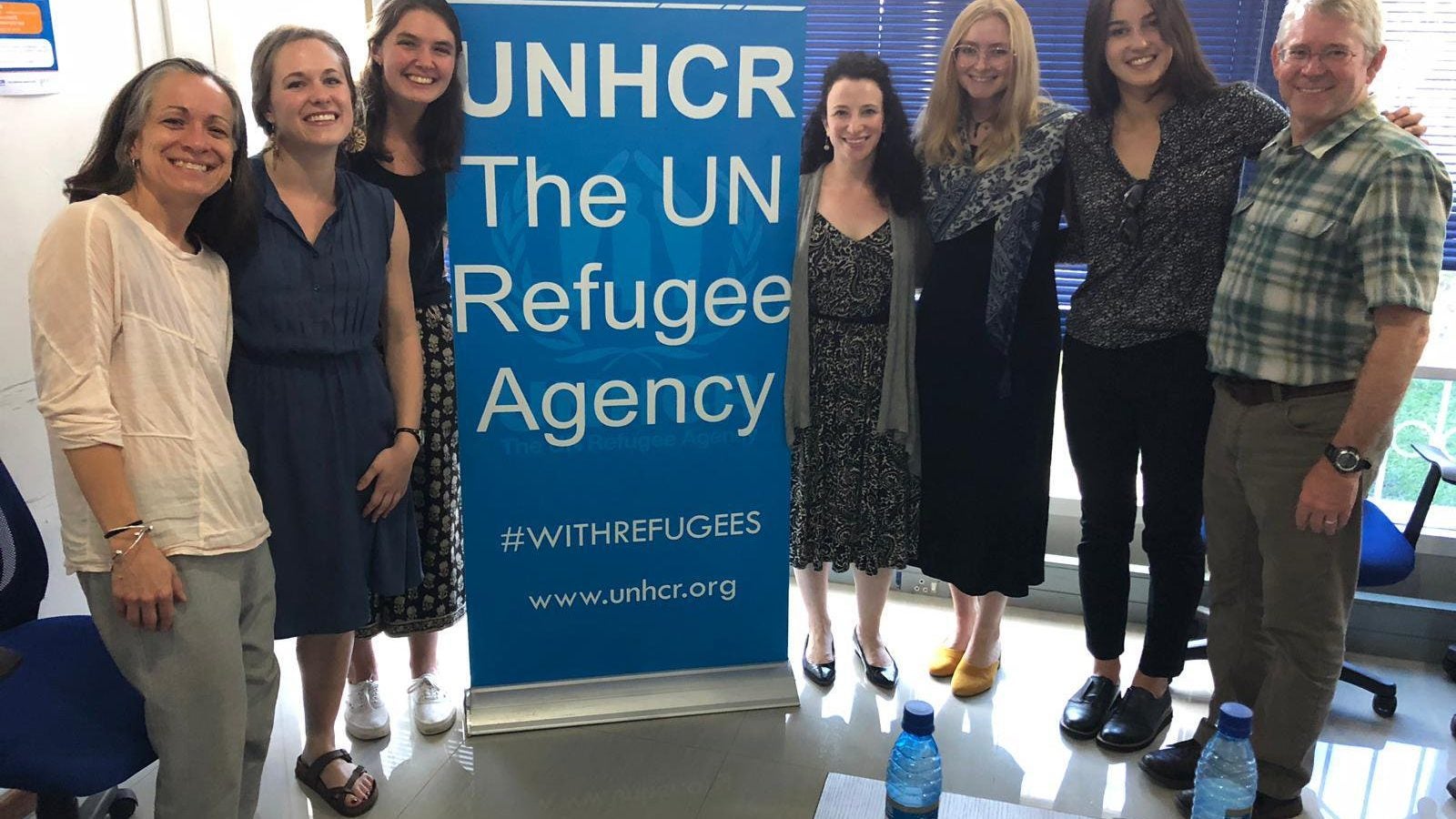 The team visited UNHCR