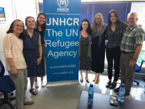 The team visited UNHCR