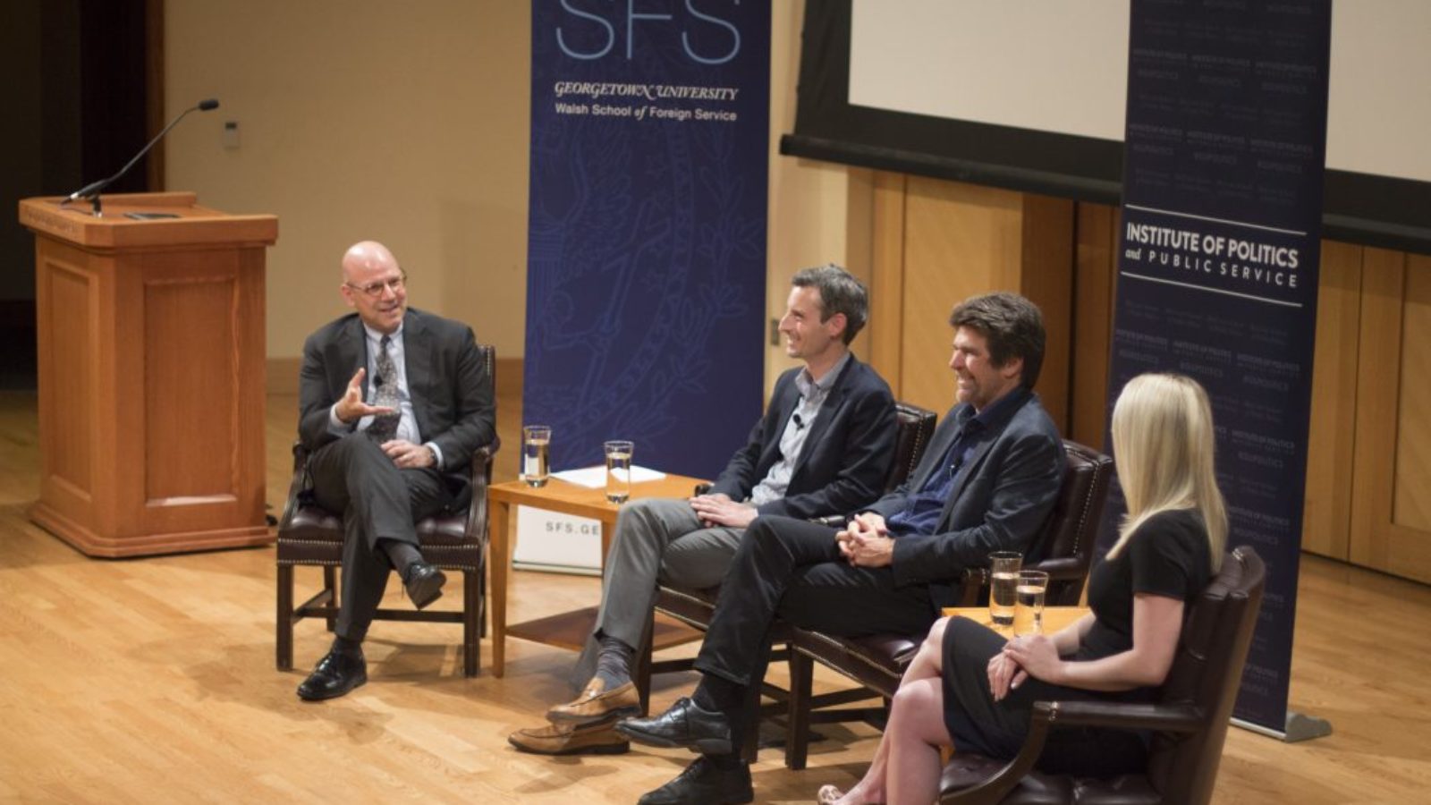 Dean Hellman interviewing Price and Barker
