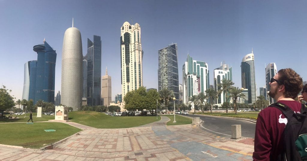 Skyline of Doha.