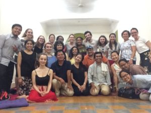 Group of people pose for a photo.