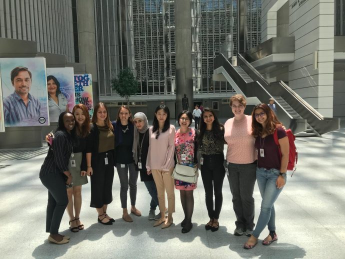 Student interns at World Bank Headquarters