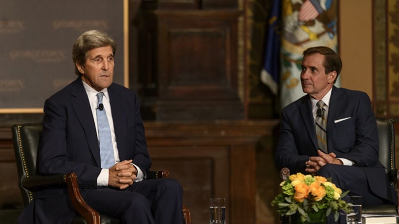 John Kerry with John Kirby