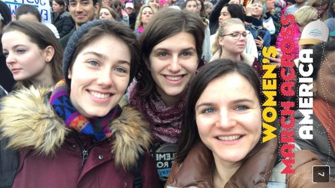 Gordan and friends at the Women’s March.