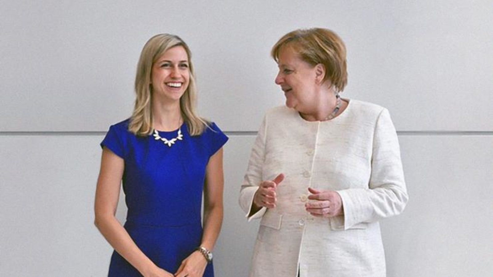 Charlotte Carstens with Angela Merkel