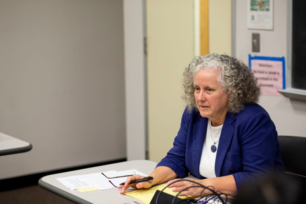 Carol Benedict teaching