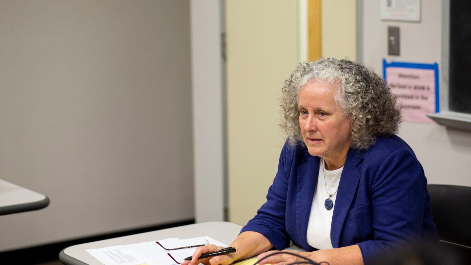 Carol Benedict teaching