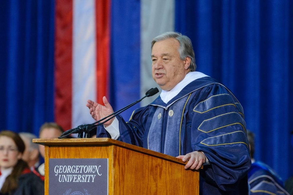  António Guterres commencement speech 2019