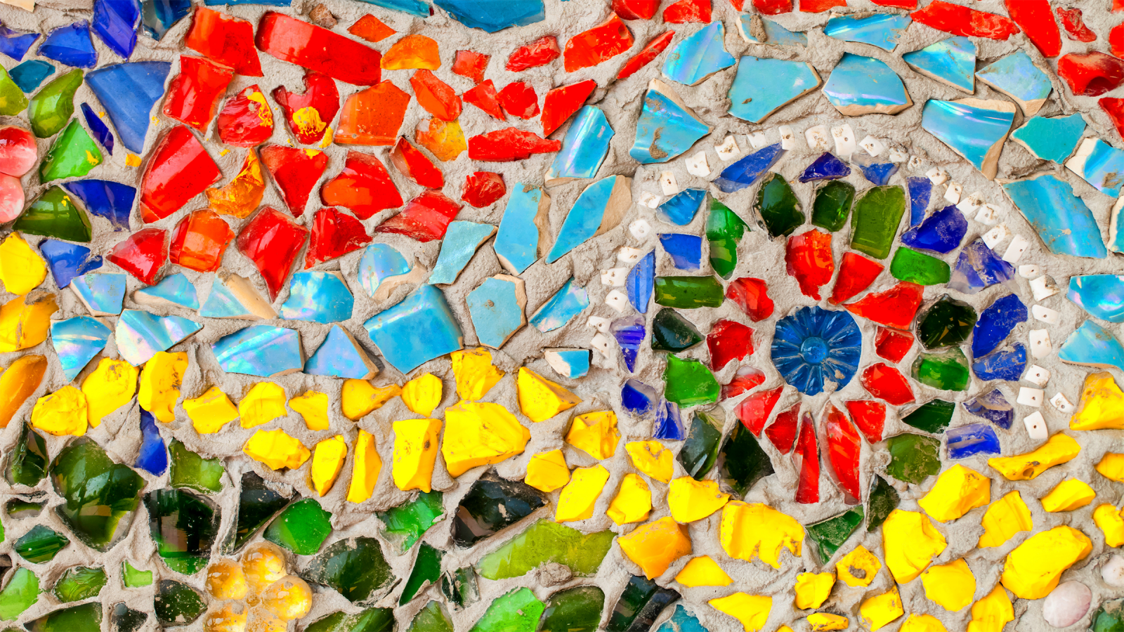 Tile mosaic spiral