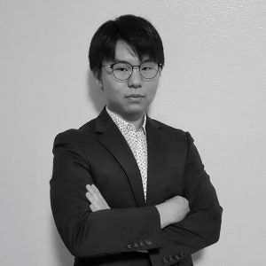 Black-and-white headshot of Hojoon Kim (SFS'22)