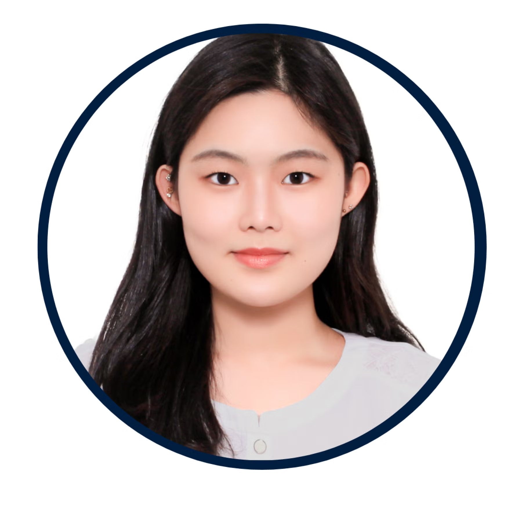 Jiyoung Park Headshot, wearing a light gray crew neck top.