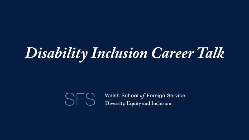 Disability Inclusion Career Talk