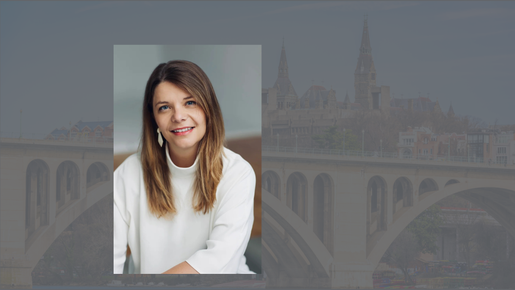 Headshot of Jessica Roda against grey background