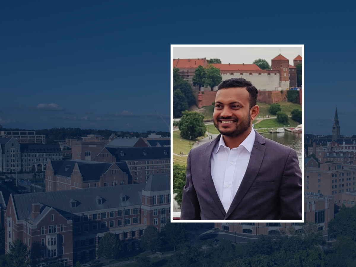 Saurabh Bhoyar (MSFS’25) combines security and tech studies with energy and climate innovation