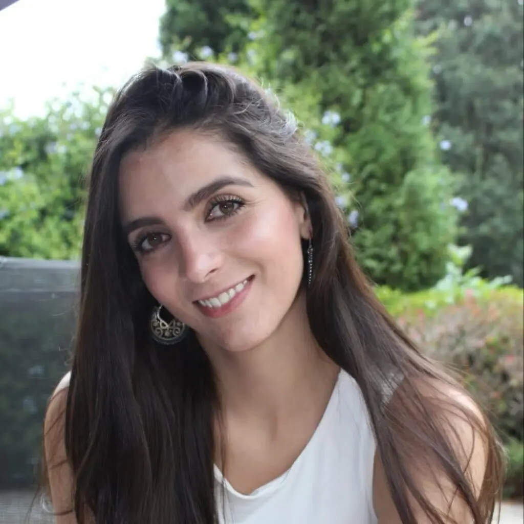 Valeria Torres Ruiz wearing a white blouse.