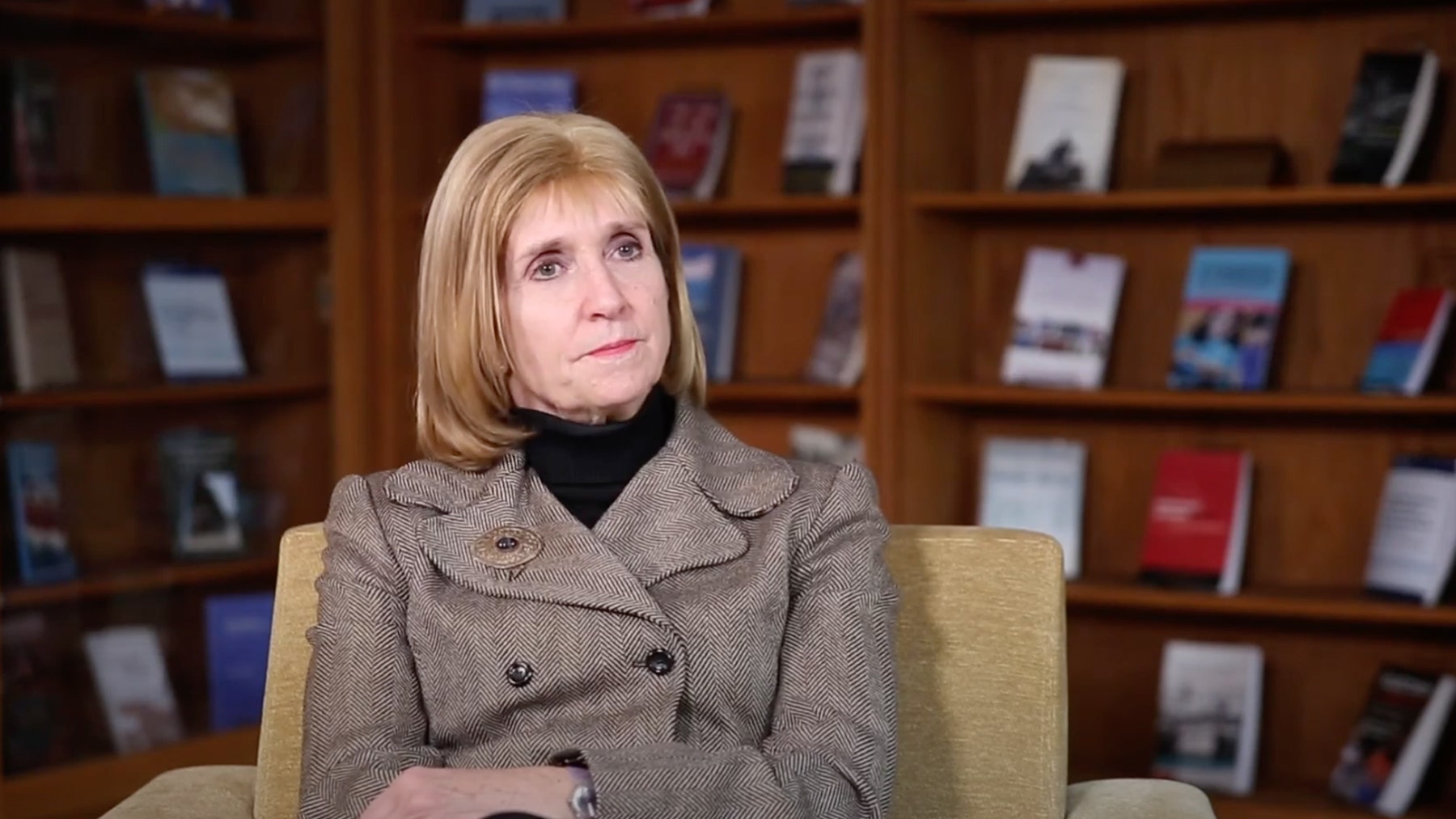 Photo of Ambassador Paula Dobriansku speaking