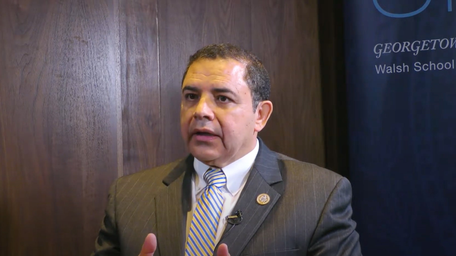 Photo of Representative Henry Cuellar speaking