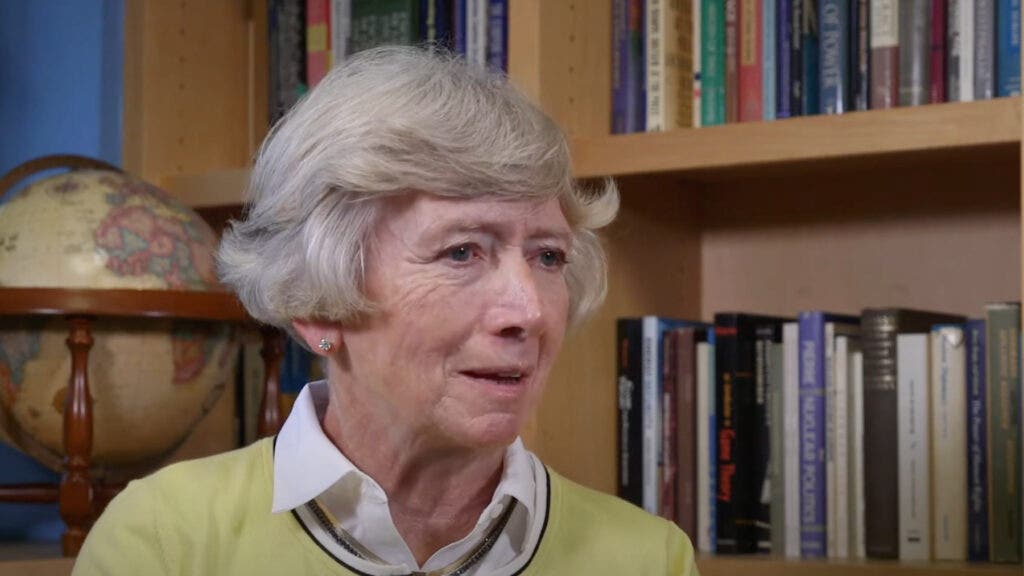 Photo of Jane Ogle speaking