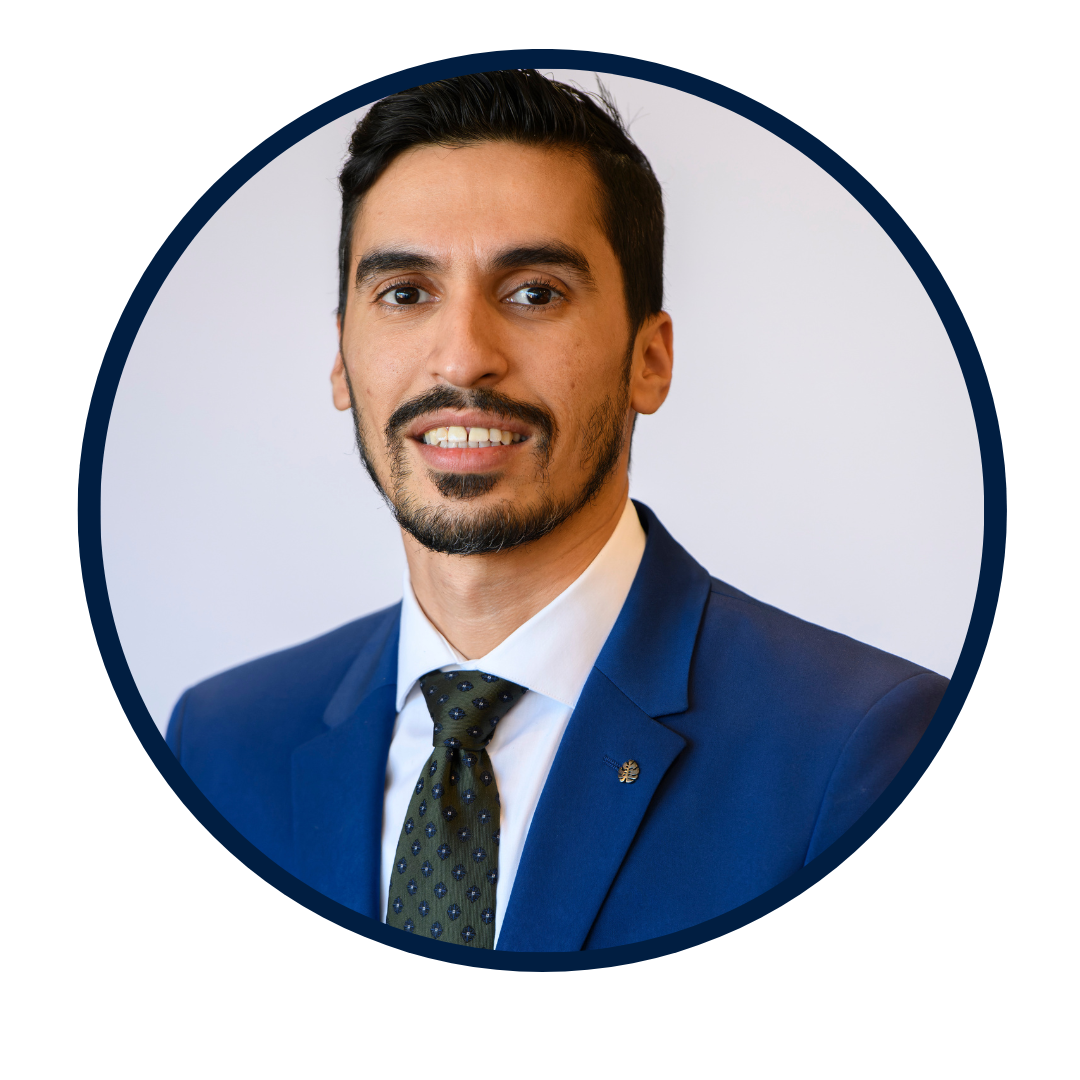 Headshot of Al-Moataz, smiling.