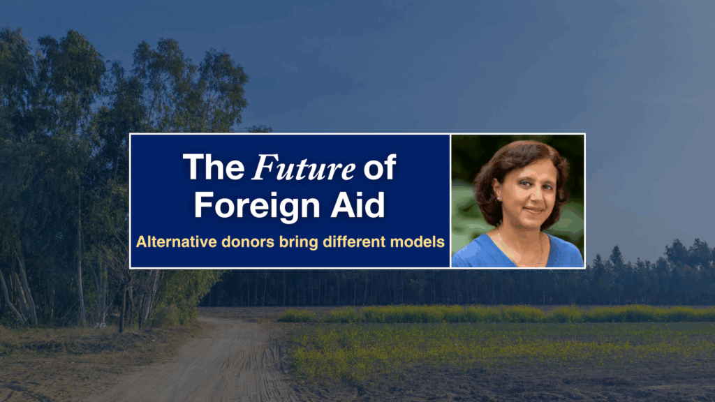 The future of foreign aid: alternative donors bring different models