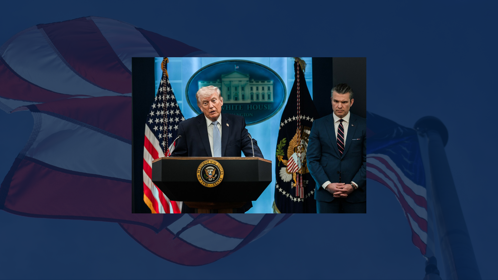 President Donald J. Trump updates members of the media on the rescue of missing U.S. airmen in Iran, Monday, April 6, 2026, at the James S. Brady Press Briefing Room of the White House. (Official White House Photo by Daniel Torok)