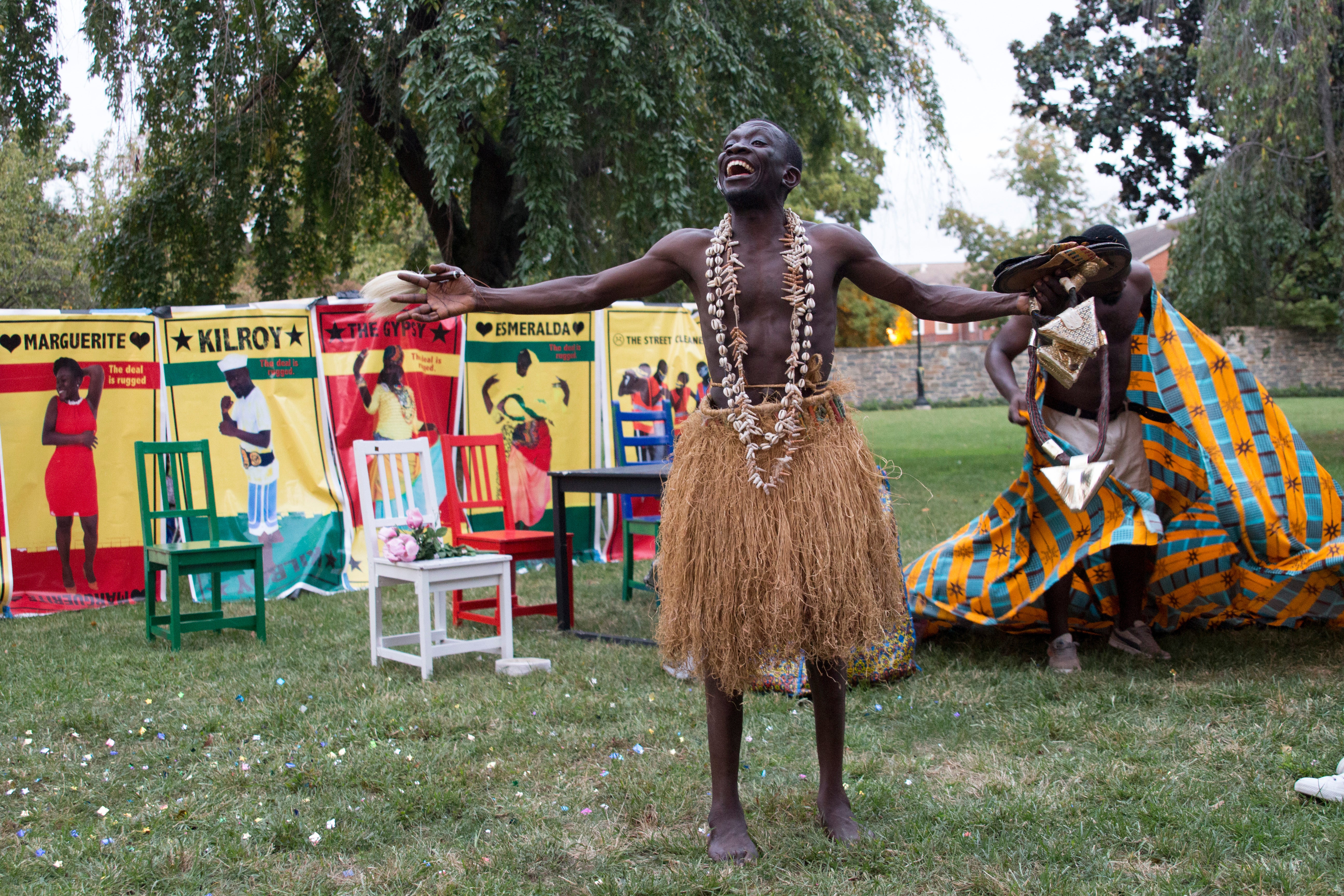 Actor in Ghanaian costume